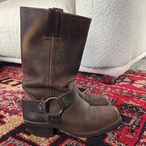 Vintage Frye Leather Harness Boots